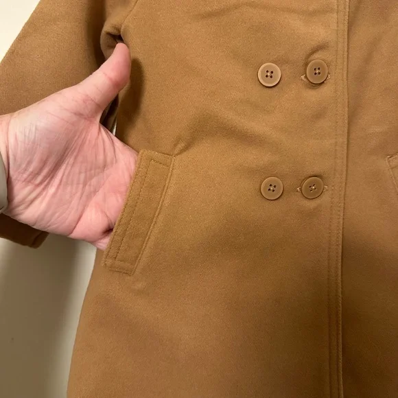 OshKosh B'gosh Toddler Girl Brown Pea Coat 🧥 | 2T - Picture 3 of 6